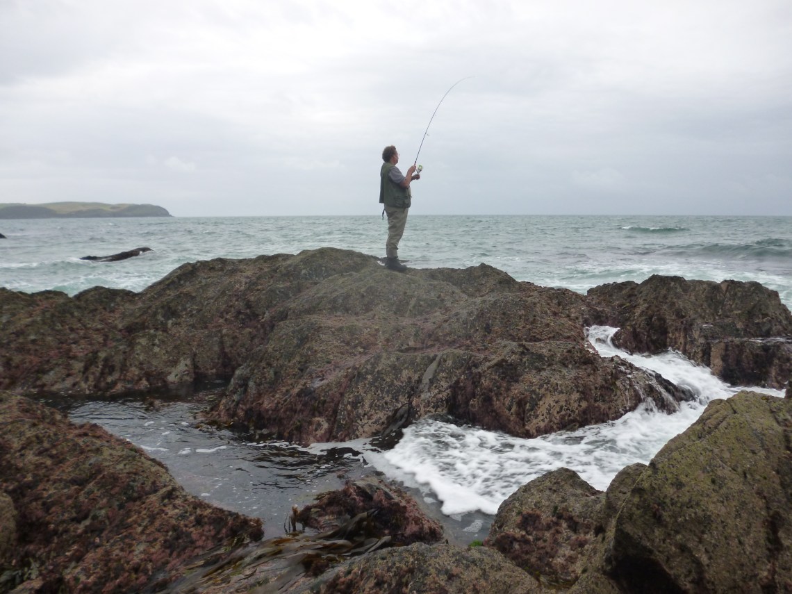 Bass fishng in Devon