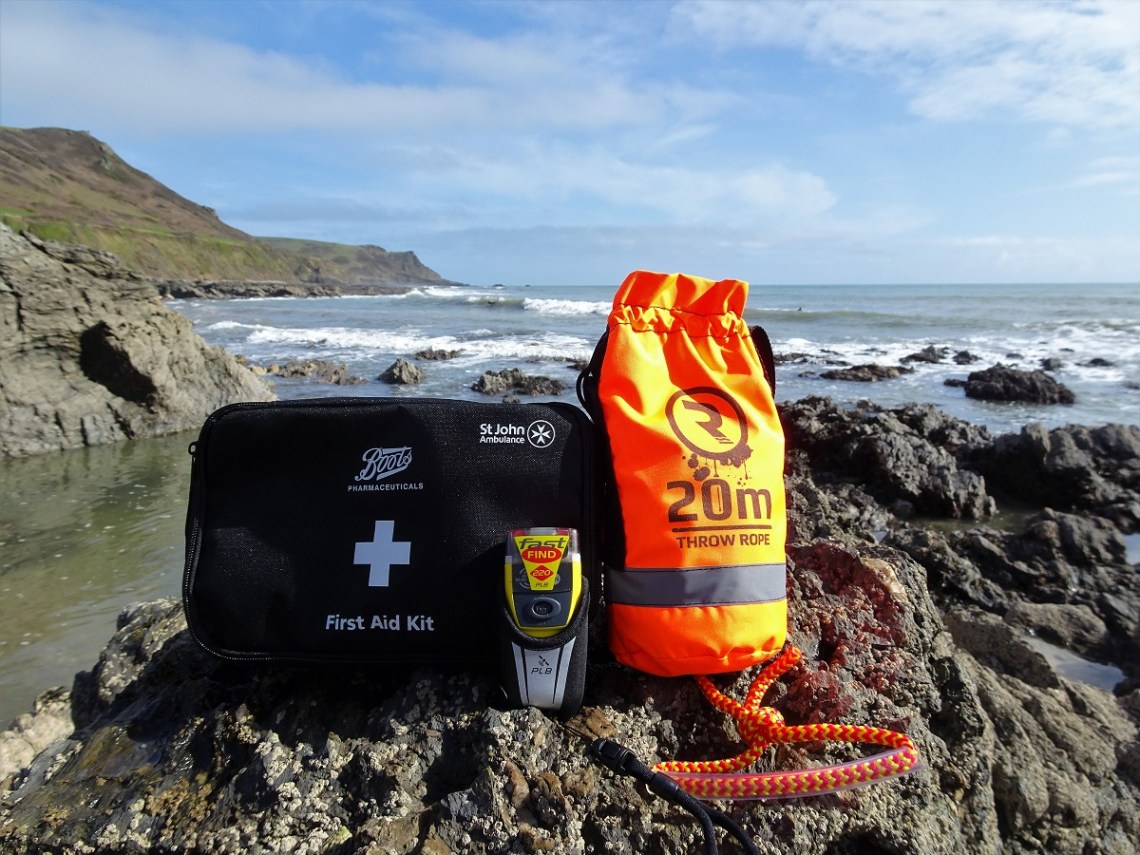 First Aid Kit and 20m Throw rope