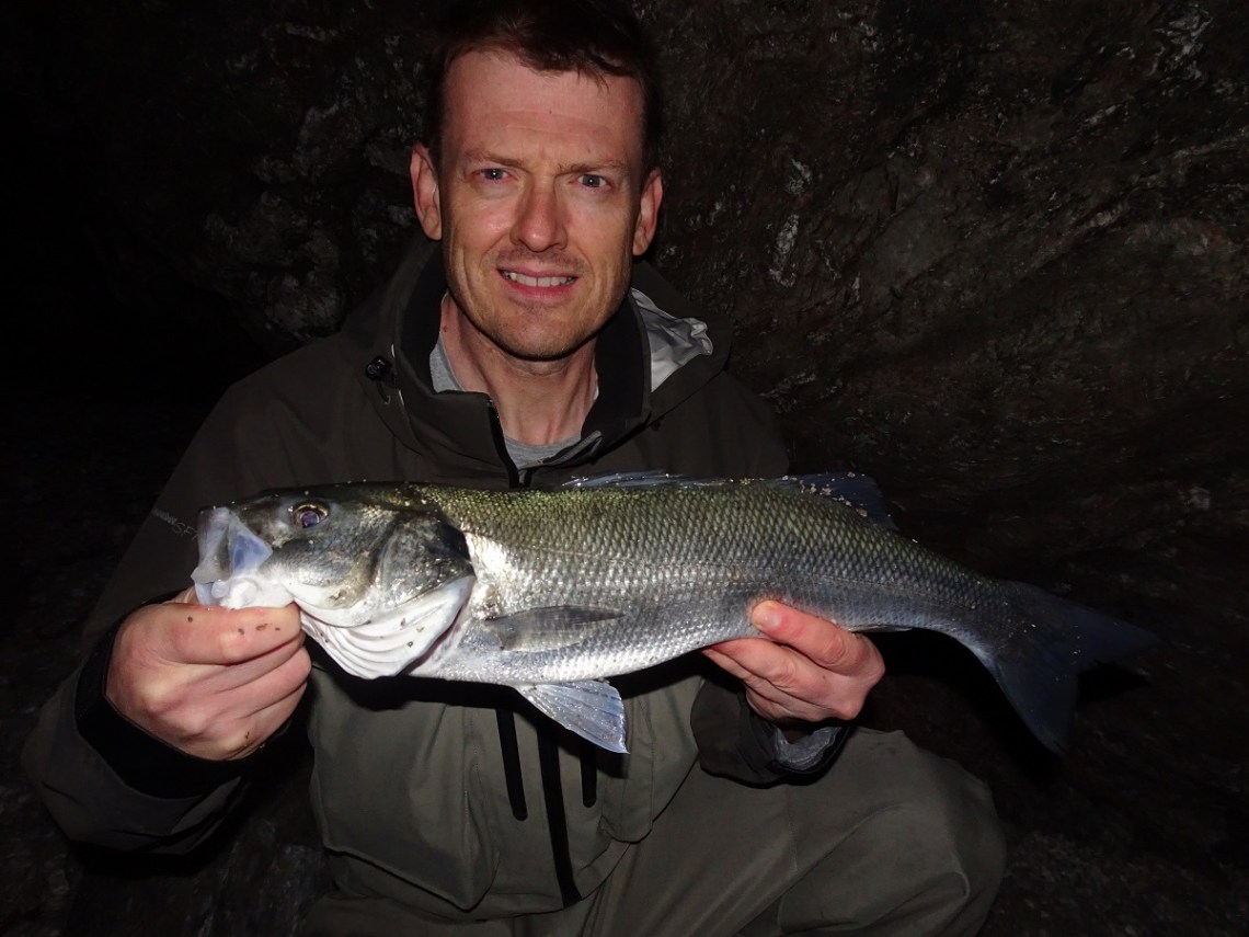 Client bass for South Devon Bass Guide