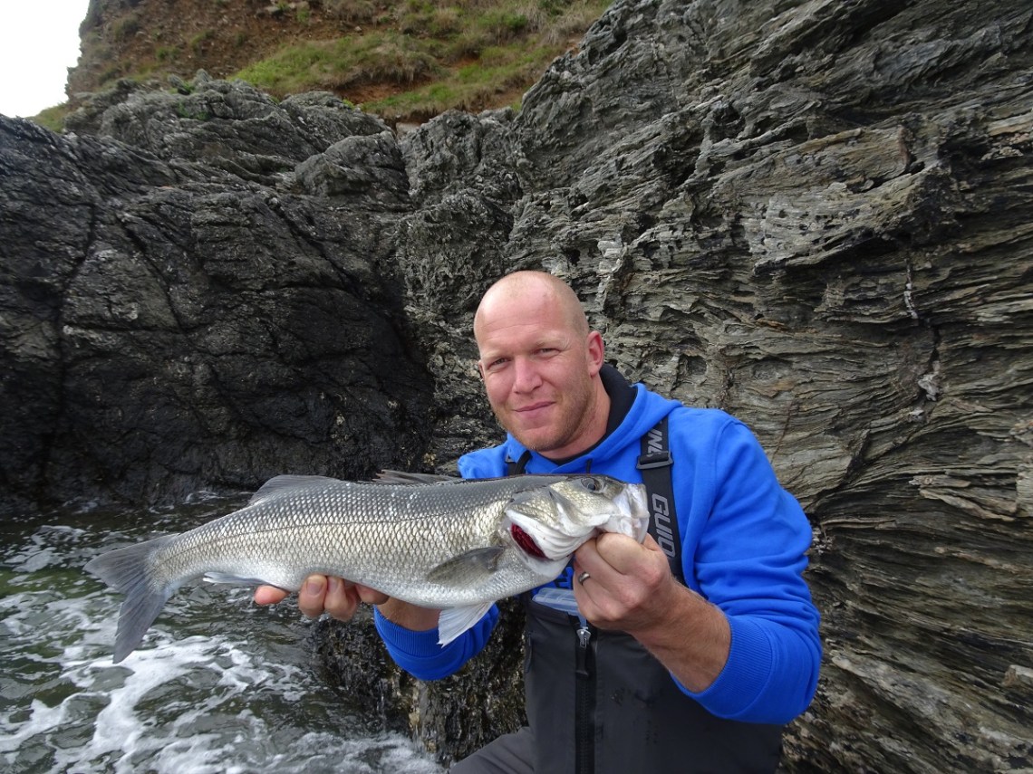 Daiwa Shoreline Shiner caught bass