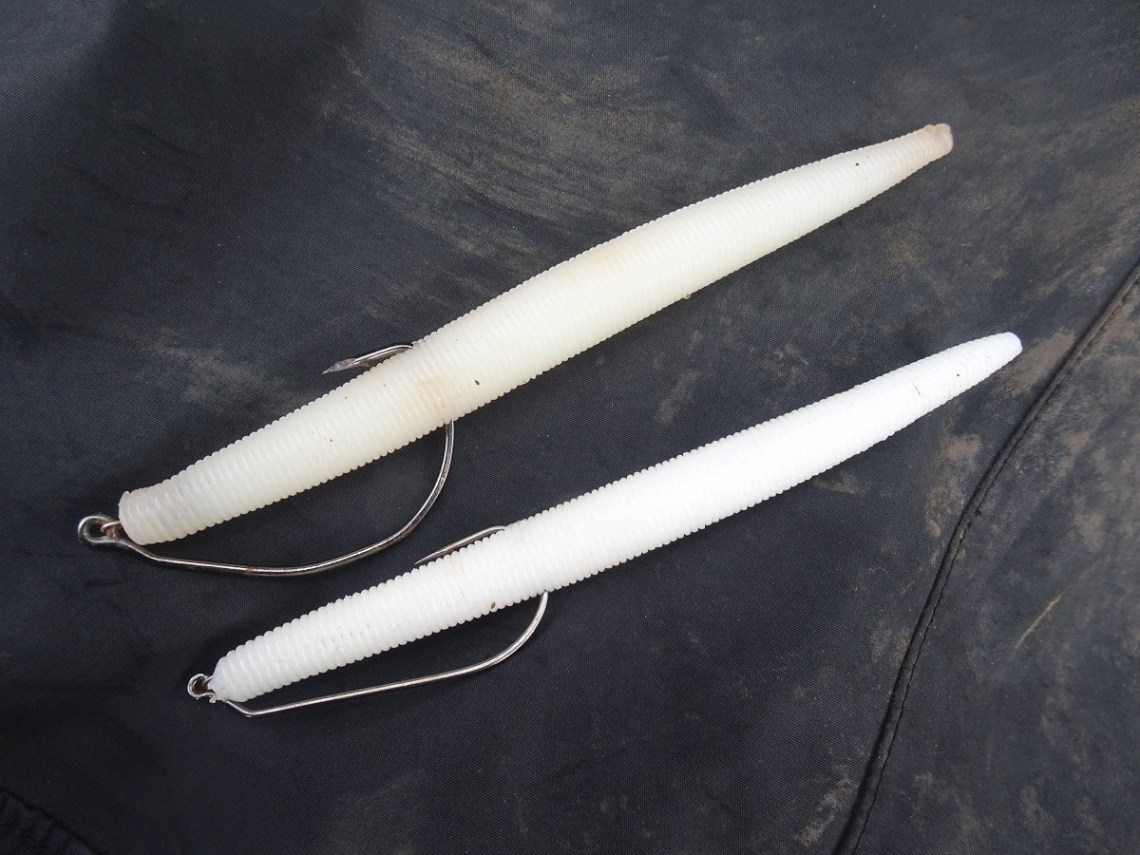 Insane Creations Bass Salyer and Wave Worm Bamboo Stick