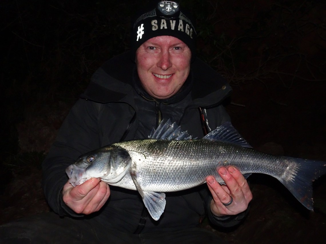 Lure fishing for bass in winter