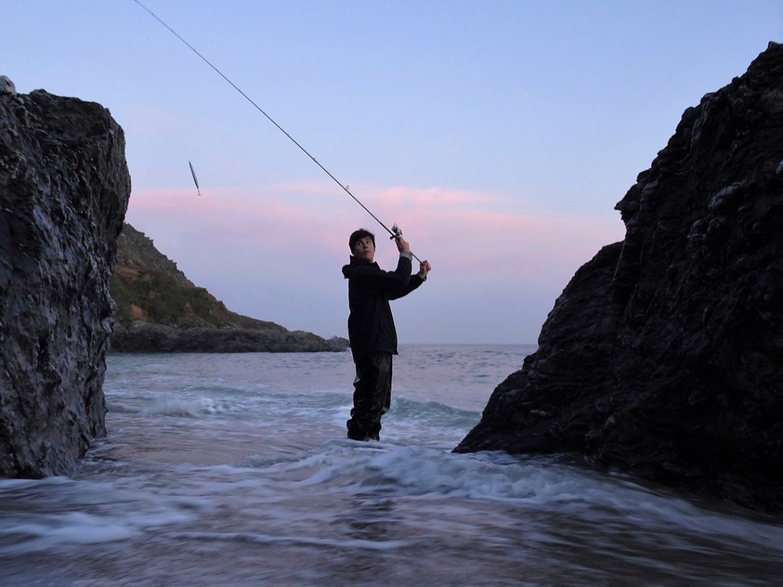 Fishing witha Savage Gear Line Thru Sandeel