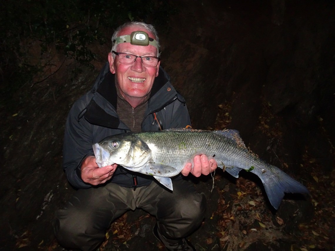 Big bass in darkness on lures