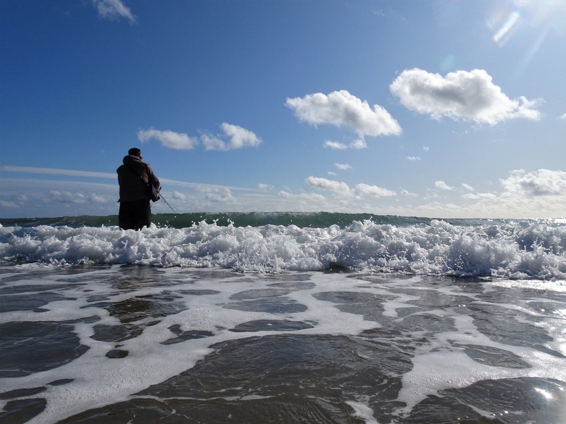 Guided bass fishing south Devon