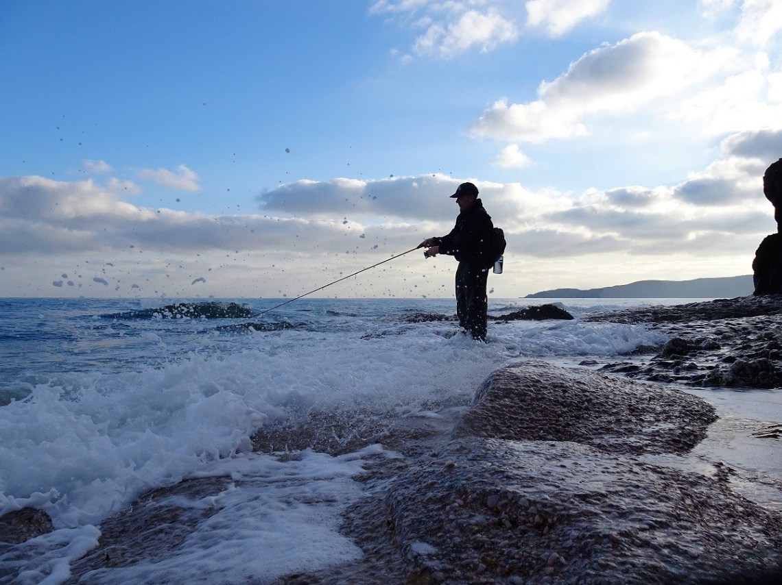 Bass lure fishing Devon