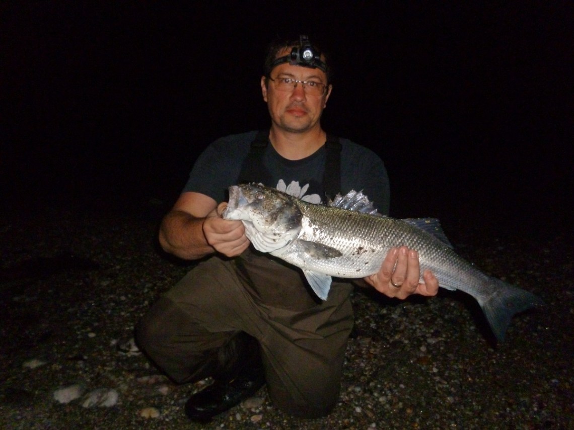 One of the first bass taken on a needlefish 5lb